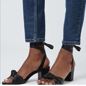 Topshop knotted block heeled sandals. size 10